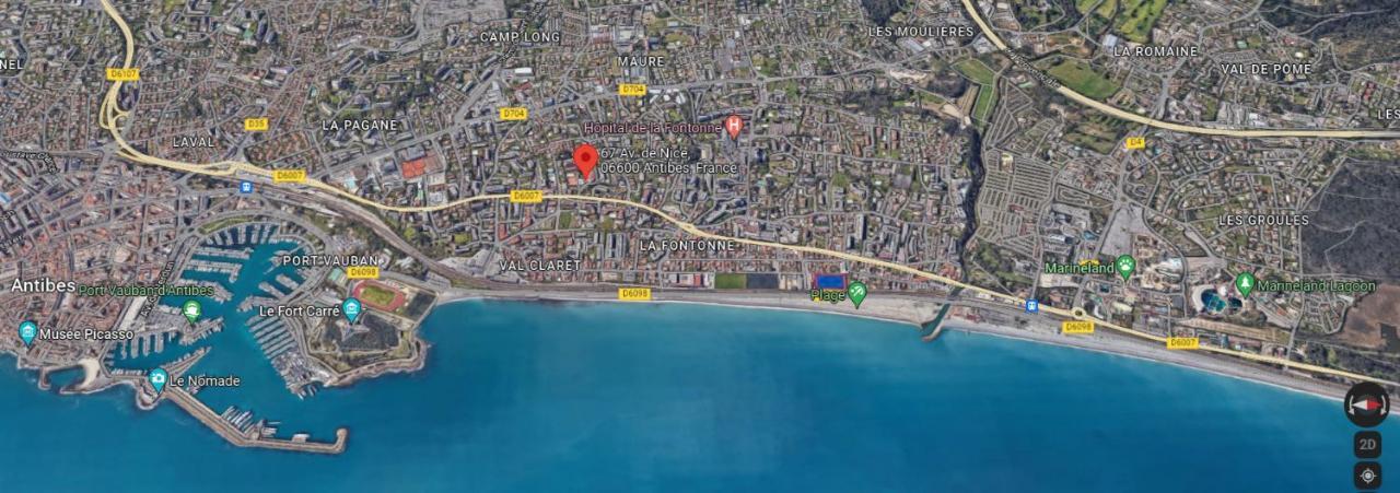 Antibes Secured Parc Velusine With Private Parking, Terrace, Pools And Tennis Courts. Ngoại thất bức ảnh