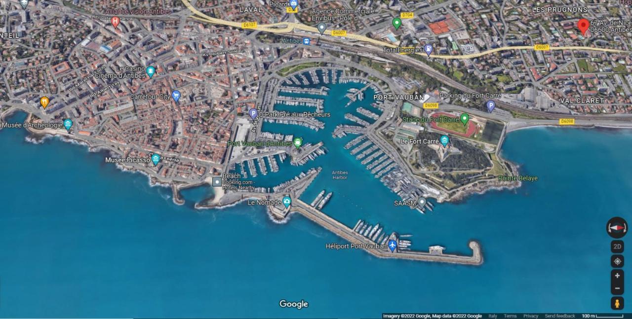 Antibes Secured Parc Velusine With Private Parking, Terrace, Pools And Tennis Courts. Ngoại thất bức ảnh